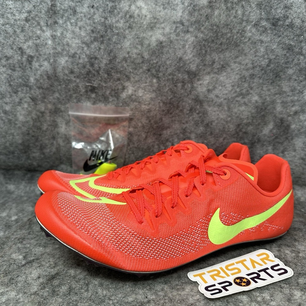 Nike Zoom Ja Fly 4 Track Shoes Mens Sz 8.5 Bright Crimson Volt Spikes DR2741-601